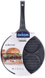 Patelnia do burgerów i jajek Orion Grande granitowa grillowa 26.5 cm (8592381175832) - obraz 1