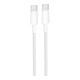 Кабель USB Borofone BX117, Type-C to Type-C, 60W, 1m, Білий - зображення 1