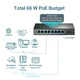 Комутатор TP-LINK TL-SF1008P, 8xFE/PoE, 65W, некерований - зображення 5