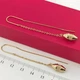 Серьги протяжки Xuping Jewelry длина 7см медицинское золото позолота 18К с1591 - изображение 3
