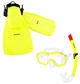 Zestaw do nurkowania Spokey maska + fajka + płetwy r. 32-35 Bojko 928218 Żółty (5902693282181) - obraz 1