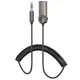 Bluetooth аудио ресивер Borofone BC56 Peaceful with cable (Metal gray) (243664) - изображение 1