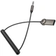 Bluetooth аудио ресивер Borofone BC56 Peaceful with cable (Metal gray) (243664) - изображение 2
