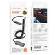 Bluetooth аудио ресивер Borofone BC56 Peaceful with cable (Metal gray) (243664) - изображение 4