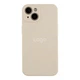 Чехол Silicone Case Full с защитой камеры для iPhone 13 Antique white - изображение 1