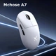Ігрова Мишка Mchose A7 White Бездротова Трирежимна 2.4G/Bluetooth/Кабель, PAW3395, 26000 DPI, 56 грам Ультралегка - зображення 1