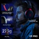 Наушники MCHOSE V9 PRO Black-Red Беспроводная Игровая Гарнитура, Радиоканал/Bluetooth/3.5мм. Съемный Микрофон, RGB Подсветка, 7.1 Аккумулятор 250 Часов. PC/PS4/PS5/Switch/Xbox - изображение 7