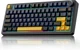 Клавиатура AULA F75 Black-Yellow Игровая Безпроводная Механичиская 2.4G/Bluetooth/Кабель RGB - изображение 3