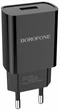 Зарядний пристрій Borofone BA20A 1USB 2.1A + MicroUSB Cable Black - изображение 1