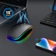 Мышка беспроводная компьютерная Lem Berger бесшумная двухрежимная на Bluetooth и фишку 2,4GHz, 1600 DPI, с RGB подсветкой, матовая черная, G8159-3, 3309667 - изображение 6