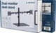 Uchwyt biurkowy do dwóch monitorów 17-32" Gembird MS-D2ST-01 - obraz 2