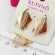 Сережки Xuping Jewelry довжина 2.2см ширина 1.6см медичне золото позолота 18К с1581 - зображення 7