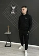 Мужской демисезонный спортивный костюм L черная кофта на змейке + штаны (двунитка) - изображение 1
