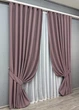 Комплект готовых штор VR-Textil Блэкаут Midnight № 1679ш Пудровый 100х290 см 2 шт (31-0095) - изображение 3