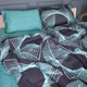 Комплект постельного белья Mirson Евро 200х220 см 22-1442 Neon Emerald Lines Сатин (2200012406458) - изображение 1