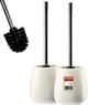 Szczotka do WC z pojemnikiem Kadax Palmi 36 x 12 cm Biała 2 szt. (K8096) - obraz 1