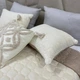 Покривало стьобане з подушками Cappone 220x240 см Молочне - зображення 5