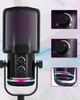 Микрофон игровой для стриминга для ПК и ноутбука M16 с USB ,шумоподавлением, RGB-подсветкой, кардиоидной диаграммой настольный - изображение 8