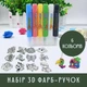 Набор витражных красок и 3D-маркеров, комплект для дизайна и рукоделия, 6 цветов - изображение 1