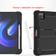 Противоударный чехол с подставкой Shockprof Capsule для планшета Xiaomi Pad 6 / Pad 6 Pro 11" 2023 (Черный) - изображение 7