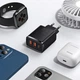 Адаптер сетевой BASEUS CCXJ-E01 2USB Type-C 30W 3A PD QC Black - изображение 5