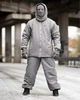 Костюм OBLIVION Level 7 Куртка з капюшоном + Штани сірий розмір L-XL - изображение 4