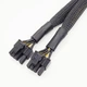 Переходник (сплиттер) 8pin PciEx to 2 x 8pin / 6 pin разветвитель PciEx black - изображение 5