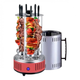 Электрошашлычница Шашлычница Domotec BBQ на 6 шампуров 1000 Вт 2 об/мин до 1,4 кг Красная - изображение 7