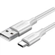 Кабель Ugreen US287 USB 2.0 AM-Type-C M 1.5 м 60W QC 3.0 White (60122) - зображення 1