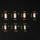 М'які форми Komilfo SoFast Nail Forms Nude Soft Square Medium для швидкого нарощування 240 шт - изображение 2