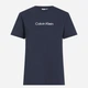 Koszulka damska bawełniana Calvin Klein K20K205448-CEF XS Ciemnogranatowa (8720639971619) - obraz 3
