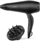 Фен Babyliss Power Smooth, 2000Вт, 2 режими, іонізація, хол. обдування, 2 насадки, чорний - зображення 1