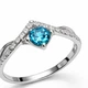 Каблучка срібна фантазія з фіанітами Silver Style 17.5 р. (10406.50 sku:2300103825806) - зображення 2