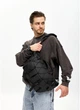 Чоловіча тканинна сумка бананка під ноутбук SAMBAG Чорний (507704626) - зображення 2