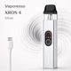 Pod система электронная сигарета Vaporesso XROS 4 Silver до 30 Вт подик на 1000 мАч многоразовая электронка с верхней заправкой - изображение 1