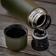 Термос 500мл Олива Mil-Tec VAKUUM THERMOSFLASCHE S/STEEL 0,5L OLIV (14531900-500) - изображение 10
