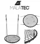 Детские подвесные качели‑гнездо Malatec, диаметр 100 см, чёрные, нагрузка до 150 кг - изображение 7