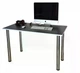 Ігровий комп'ютерний стіл SmartDesk B-13 120×60 см чорний з білим кантом, для дому, офісу та геймінгу - зображення 2