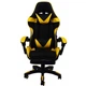 Профессиональное игровое кресло VECOTTI GT Pro с подставкой для ног, чёрно-жёлтое - изображение 5
