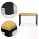 Компьютерный письменный стол ModernHome Desks прямой 120×60 см орех для дома и офиса - изображение 4
