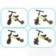 Трёхколёсный велосипед‑беговел Ikonka Trike Fix Mini 8" 3‑в‑1, жёлтый - изображение 4