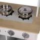 Детская деревянная кухня с посудой KRUZZEL 21933, для ролевых игр с кастрюлями, сковородами и мойкой - изображение 7