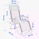 Кресло-шезлонг Virgo Zero Gravity Red с подстаканником для сада и пляжа - изображение 5
