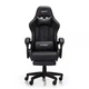 Игровое кресло Hanert G‑Force Black с подставкой для ног, экокожа - изображение 2