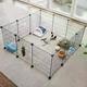 Манеж для животных Songmics 143x73x46 см, металлическая клетка для собак и мелких грызунов - изображение 4