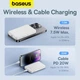 Зовнішній акумулятор Baseus Magnetic Mini Wireless Fast Charge Power Bank 5000mAh 20W Stellar White（With Simple Series Charging Cable Type-C to Typ (P10022107223-00) - зображення 13