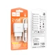 Сітчасте зарядне пристрій з кабелем HOCO C141A Smart dual-port charger set(iP) White (6942007627870) - зображення 4