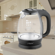 Електрочайник 1,7л 1370-1630W скло (диск) чорний MR-063-BLACK Maestro - изображение 3