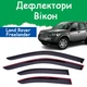 Дефлектори бічних вікон Land Rover Freelander II Ленд Ровер Фрілендер 2 2006-2014 вітровики - зображення 1