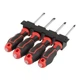 Набор отверток INTERTOOL VT-3434 STORM 4 ед. (SL5, SL6, PH1, PH2) — Профессиональный инструмент для надежной работы - изображение 3
